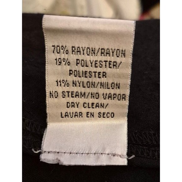 J. R. Nites Black "Carwash" Hem Rayon Blend Maxi Skirt Size 2X EUC - Picture 6 of 6